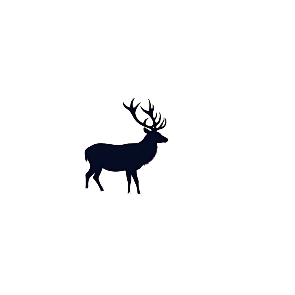 Silhouette of a Stag